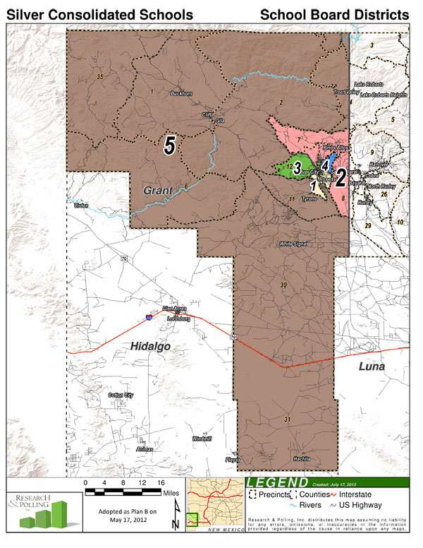 Silver Consolidated Schools District Map 1