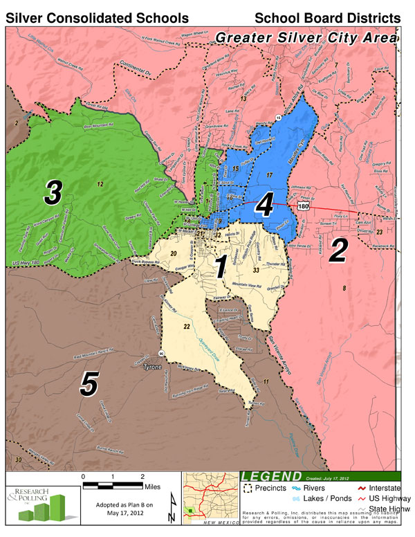 Silver Consolidated Schools District Map 2